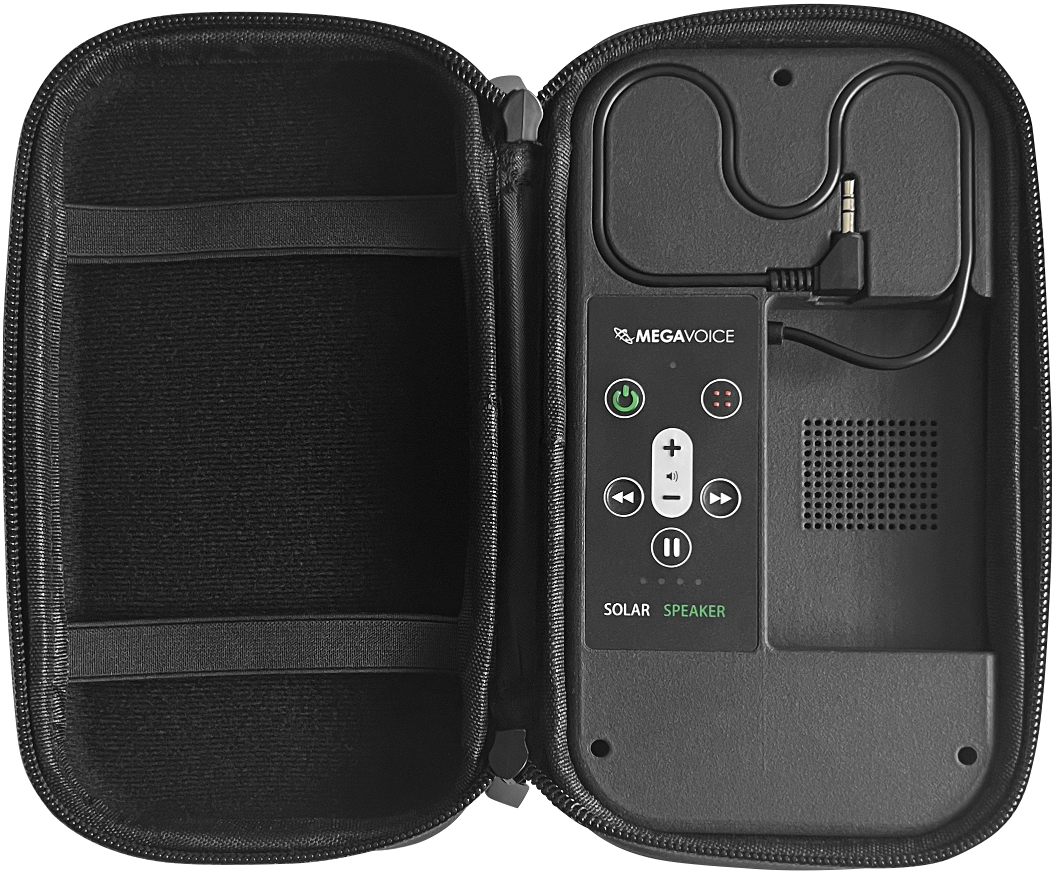 Solar Speaker Case MegaVoice USA